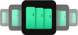 Locker compartments icon representing secure storage solutions