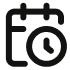 Calendar clock icon