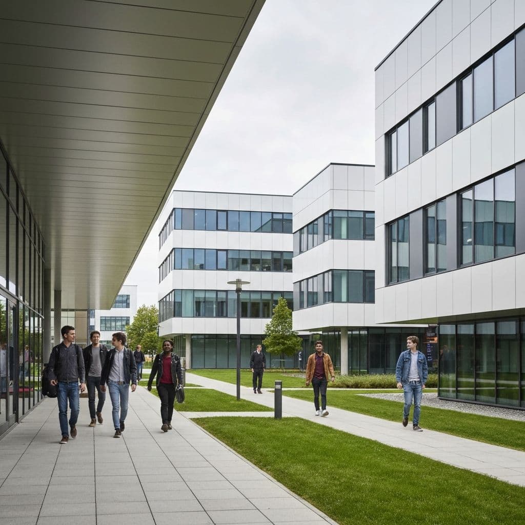 Educational campus facilities with integrated access control and visitor management