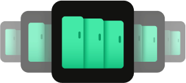 Locker compartments icon representing secure storage solutions