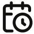 Calendar clock icon