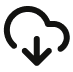 Cloud download icon