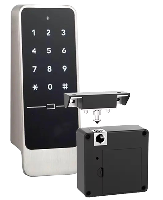 Digital locker system with keypad interface and locker unit