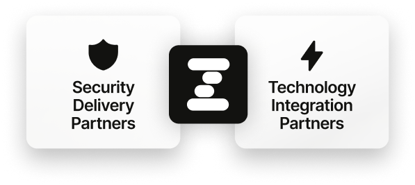 Security Delivery Partners and Technology Integration Partners with platform integration icon